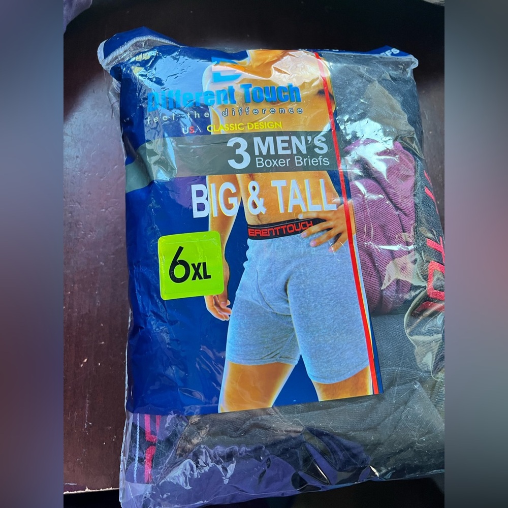 Men's Big & Tall Boxer Briefs 6Xlarge